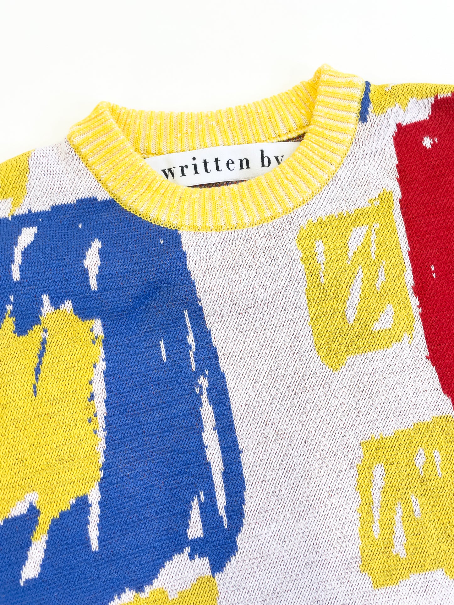drawing knit sweater