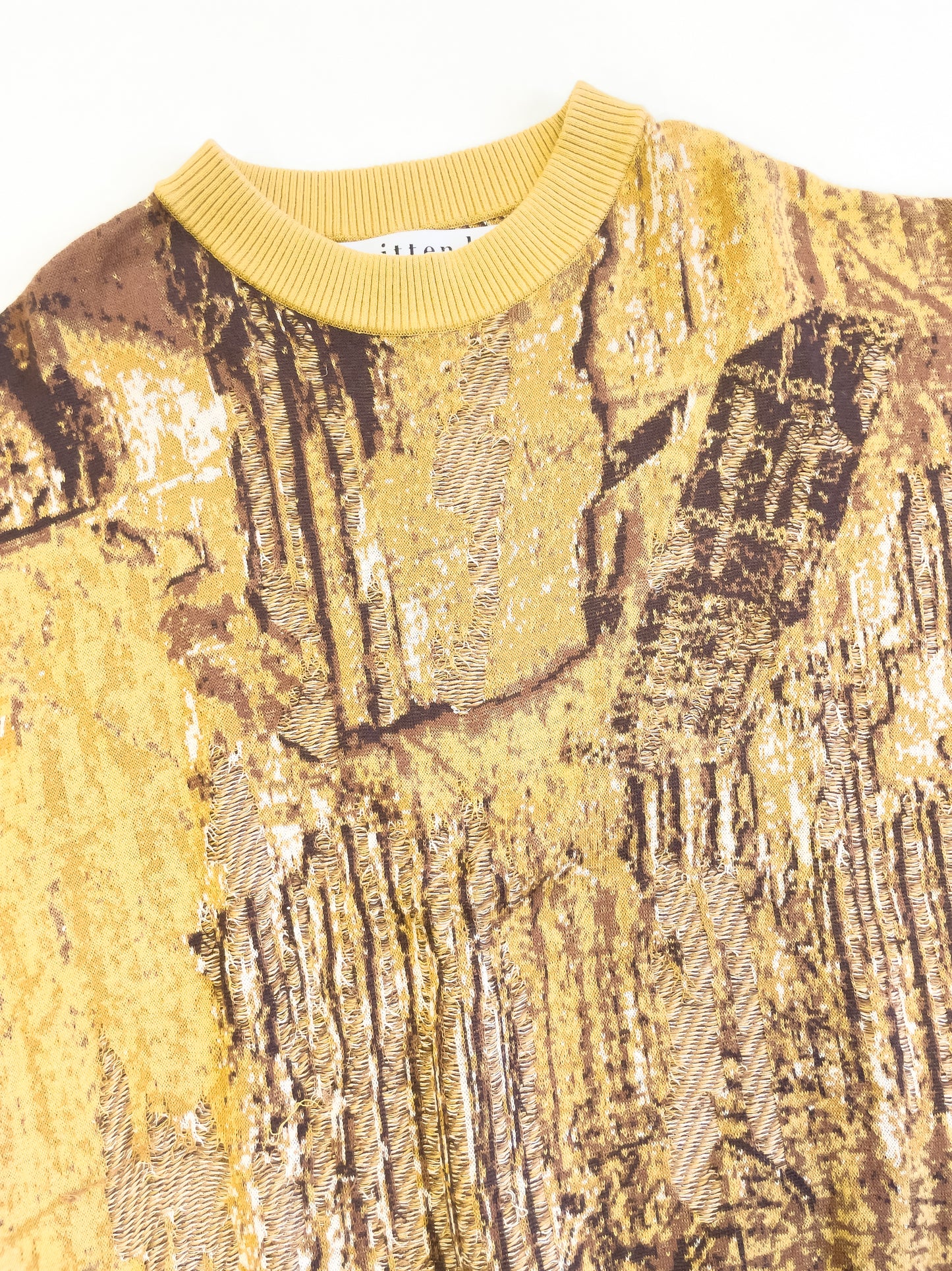 cardboard pattern knit