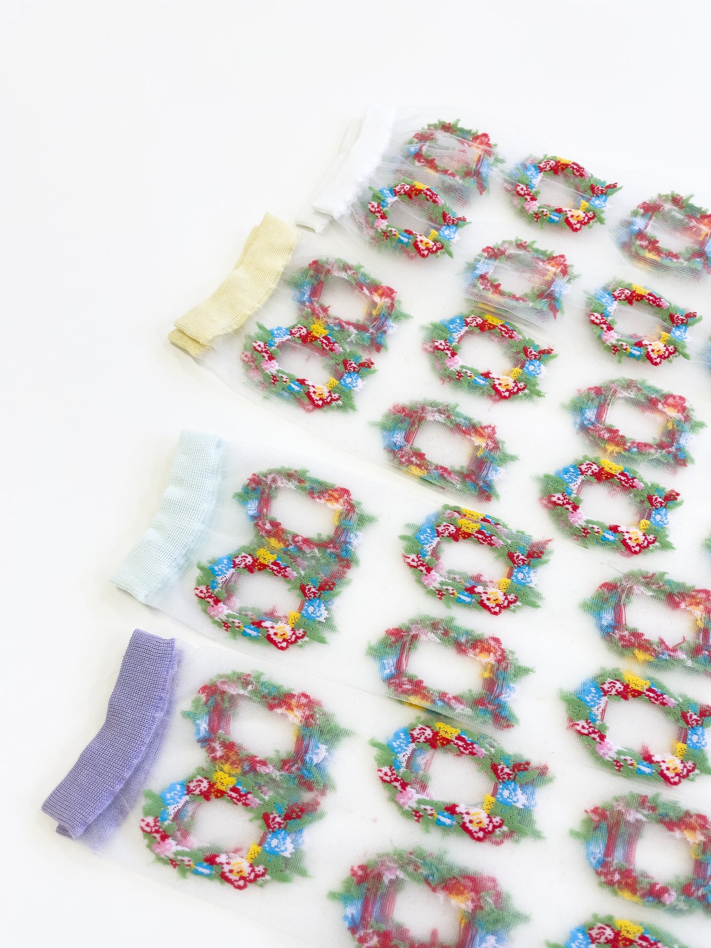 wreath long socks