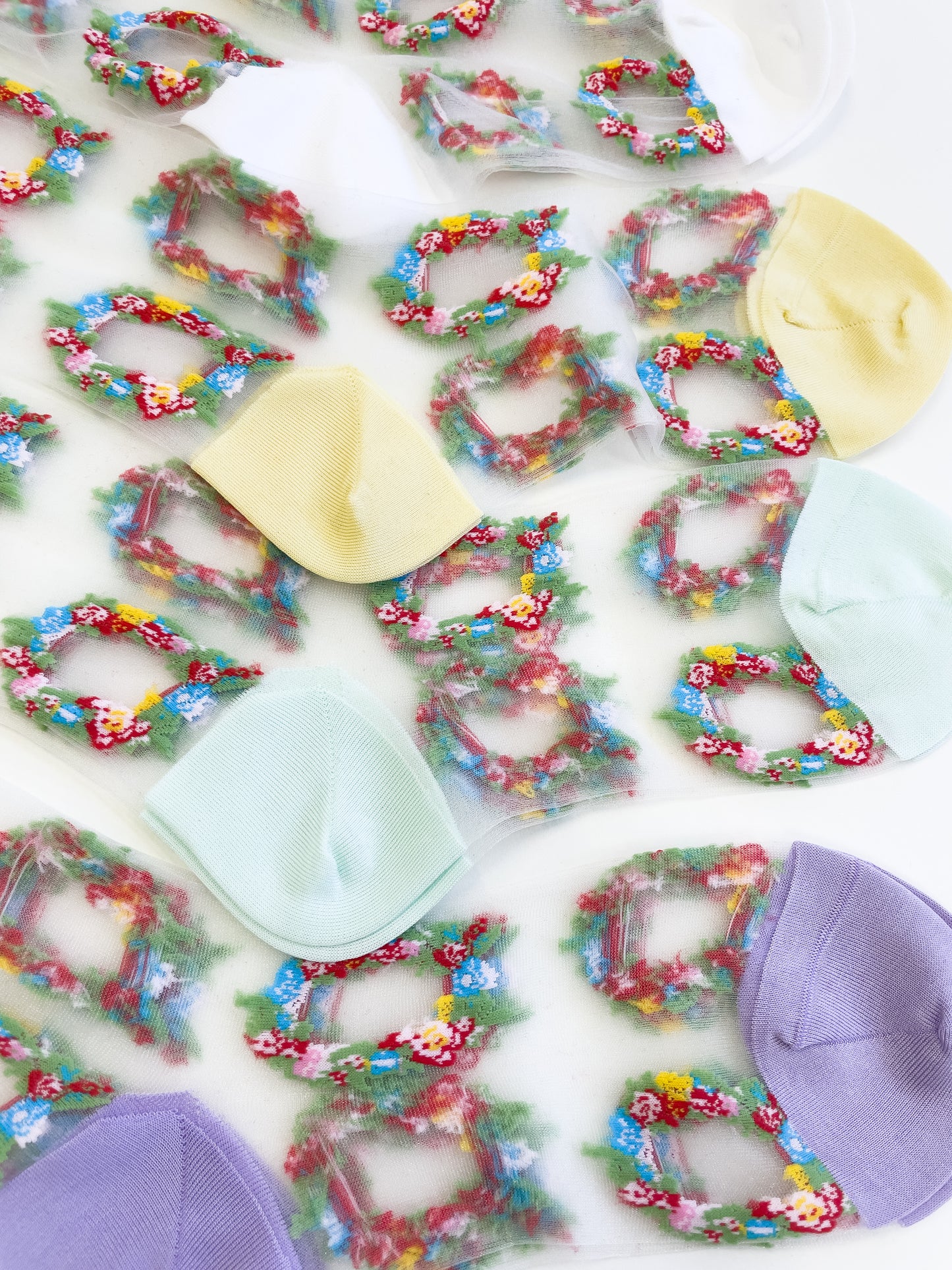 wreath long socks