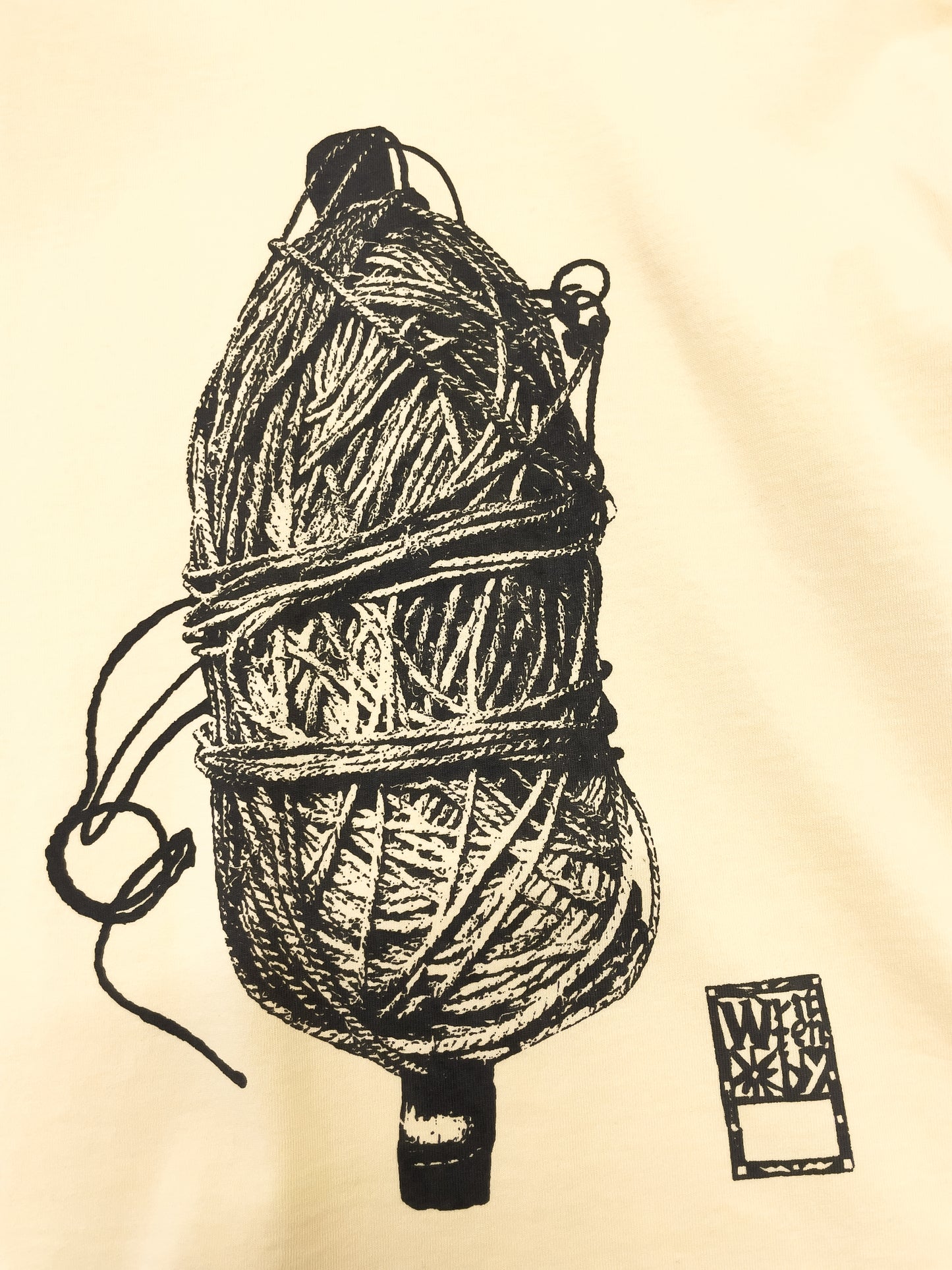 market print T-shirt <yarn>