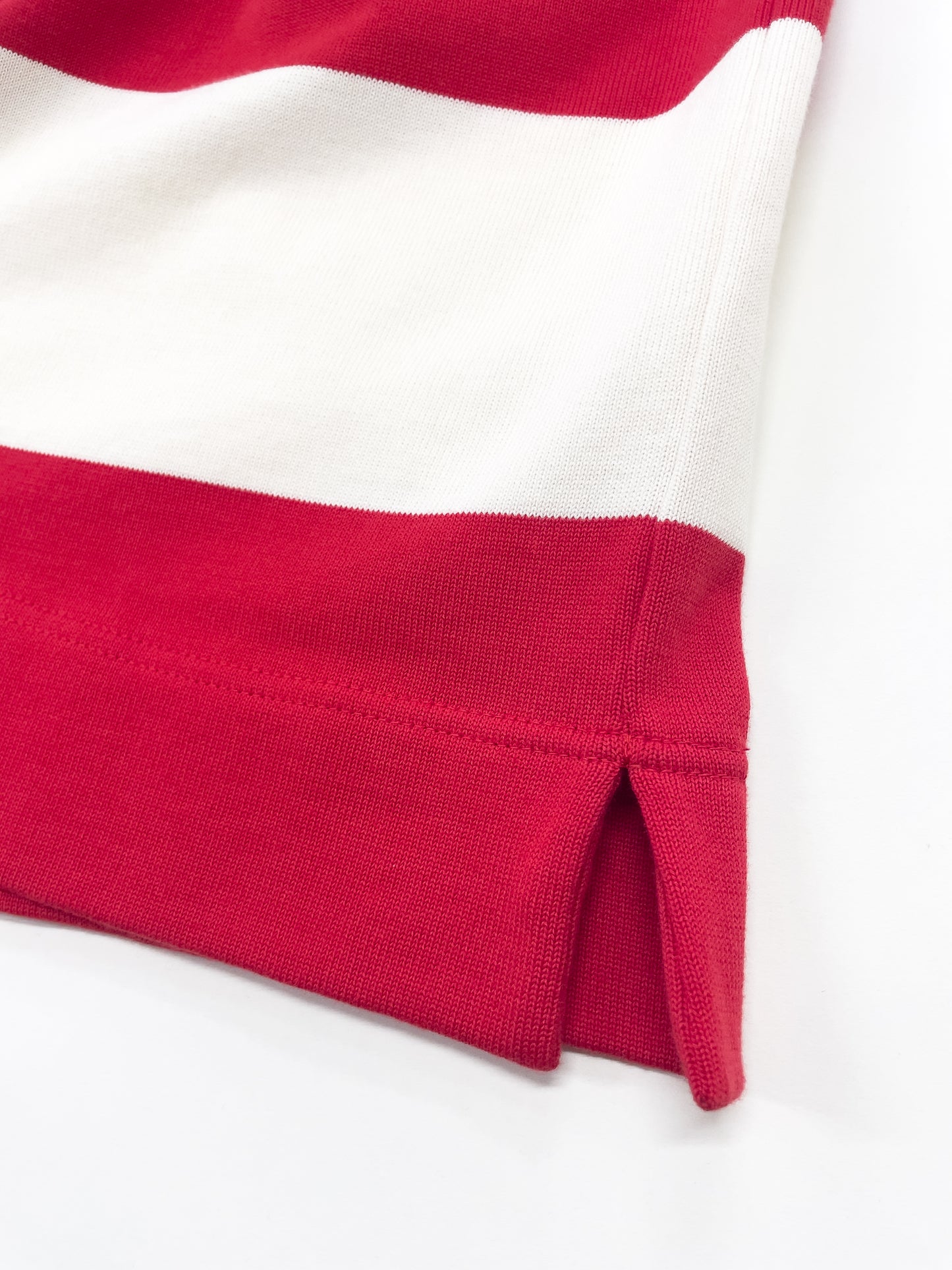 border knit T-shirt