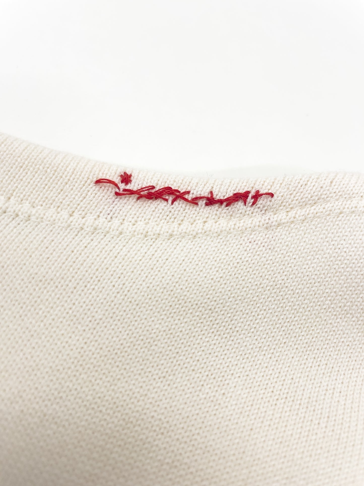 border knit T-shirt