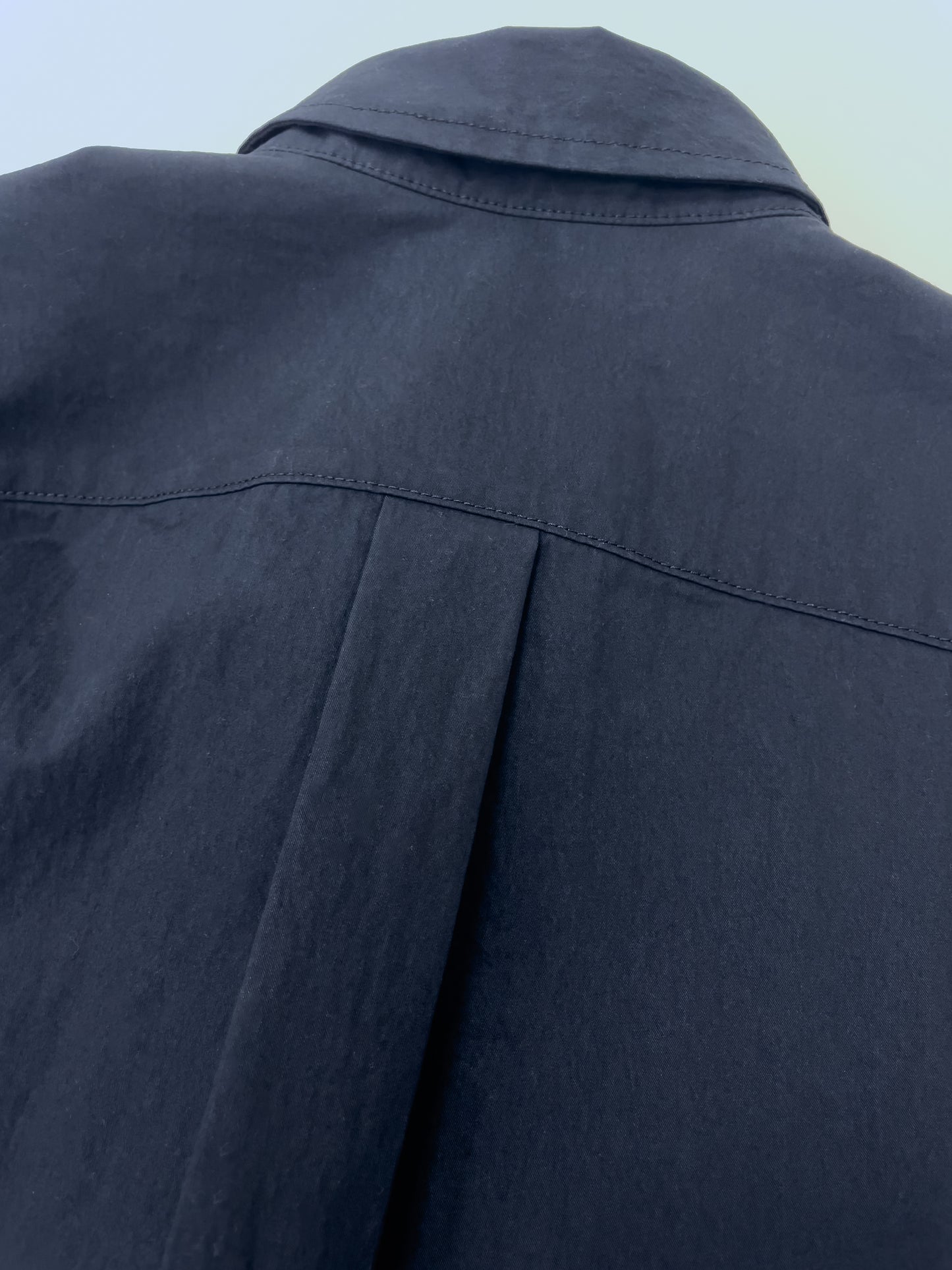 paper like fabric over shirt