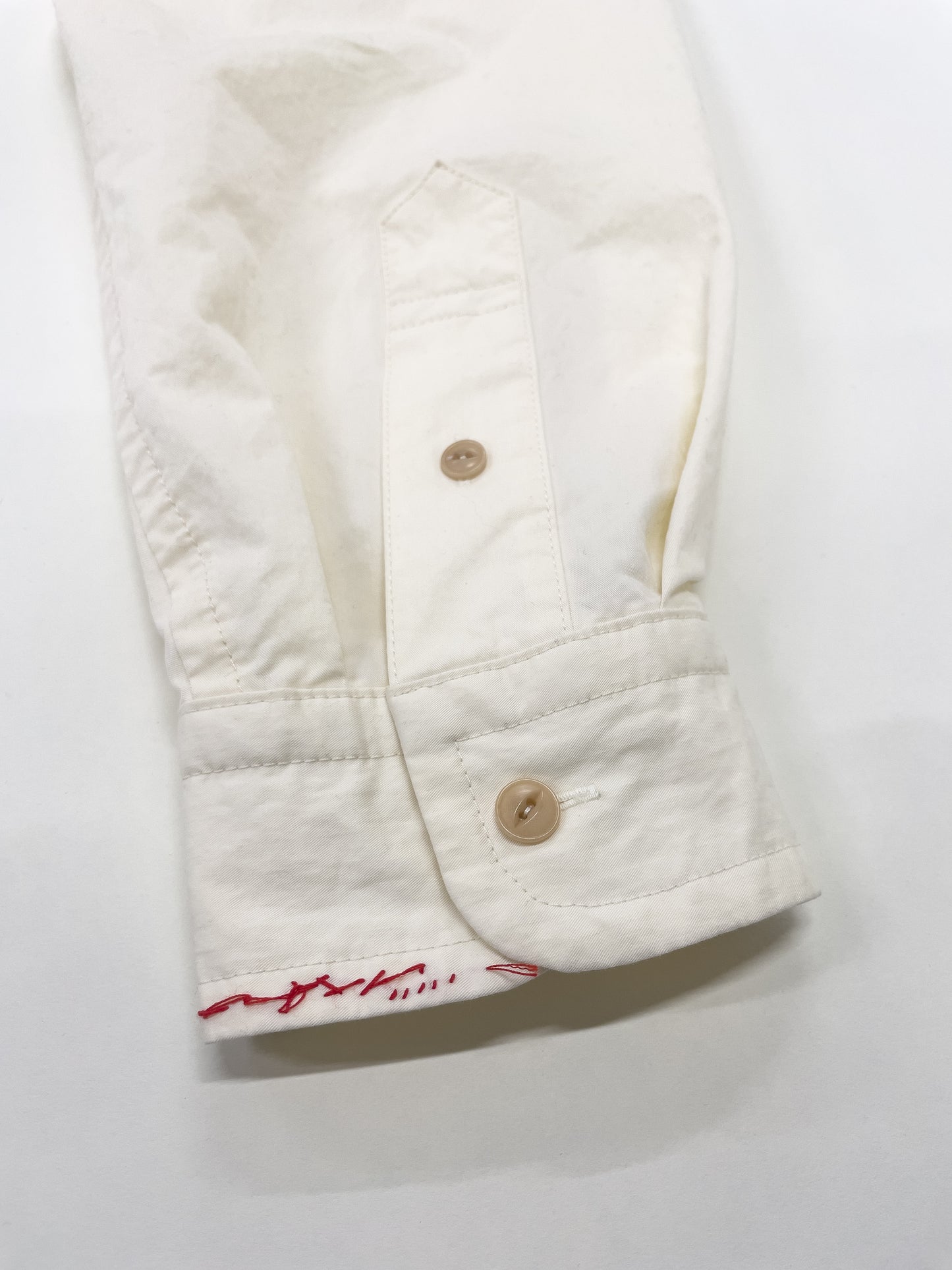 paper like fabric over shirt