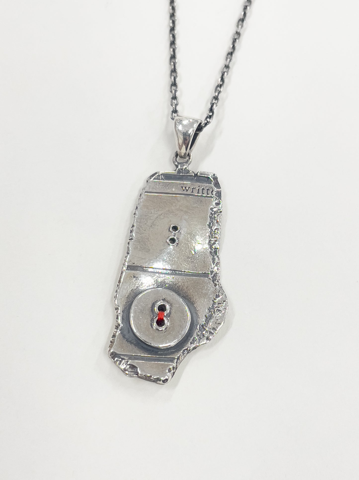 button charm necklace