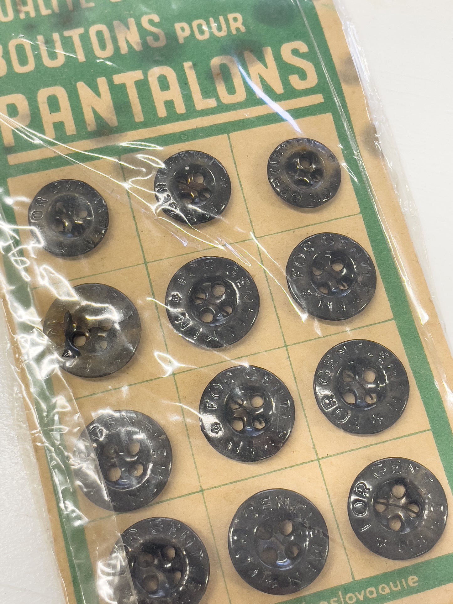 vintage button