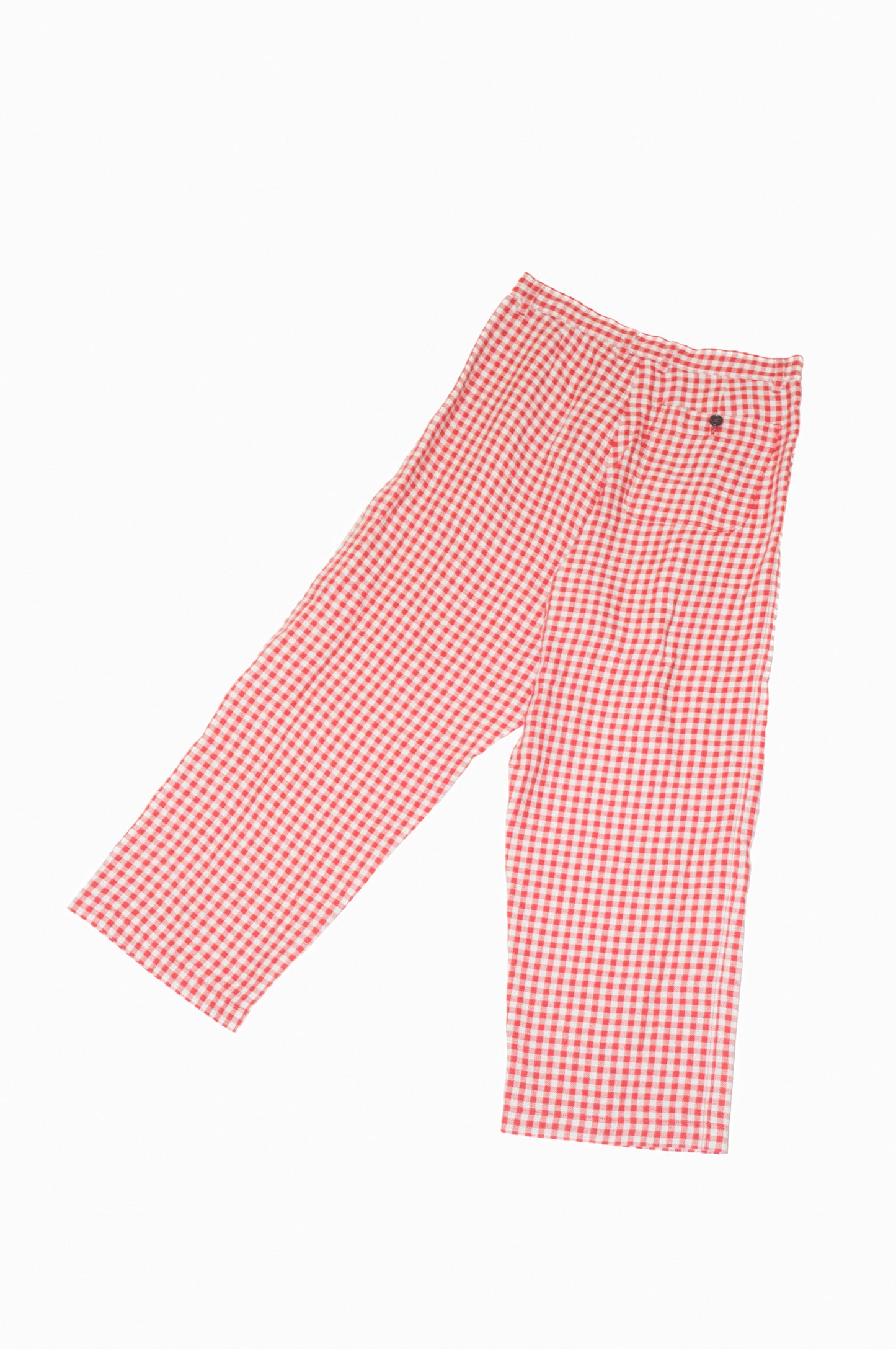 gingham work pants