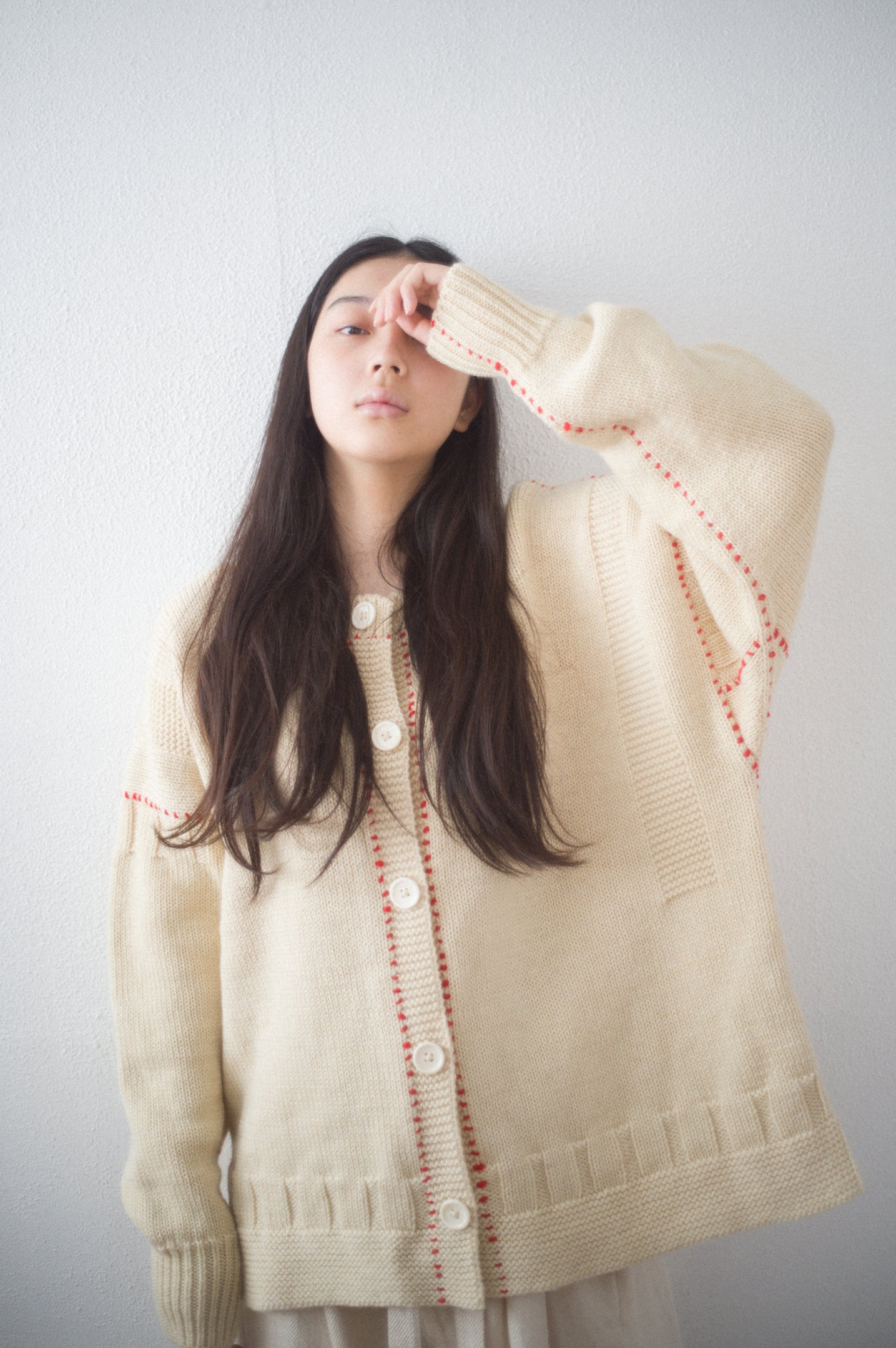 hand stitch guernsey cardigan