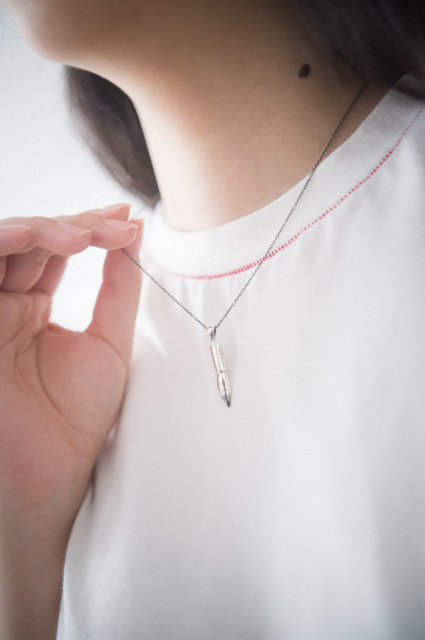 pen charm necklace