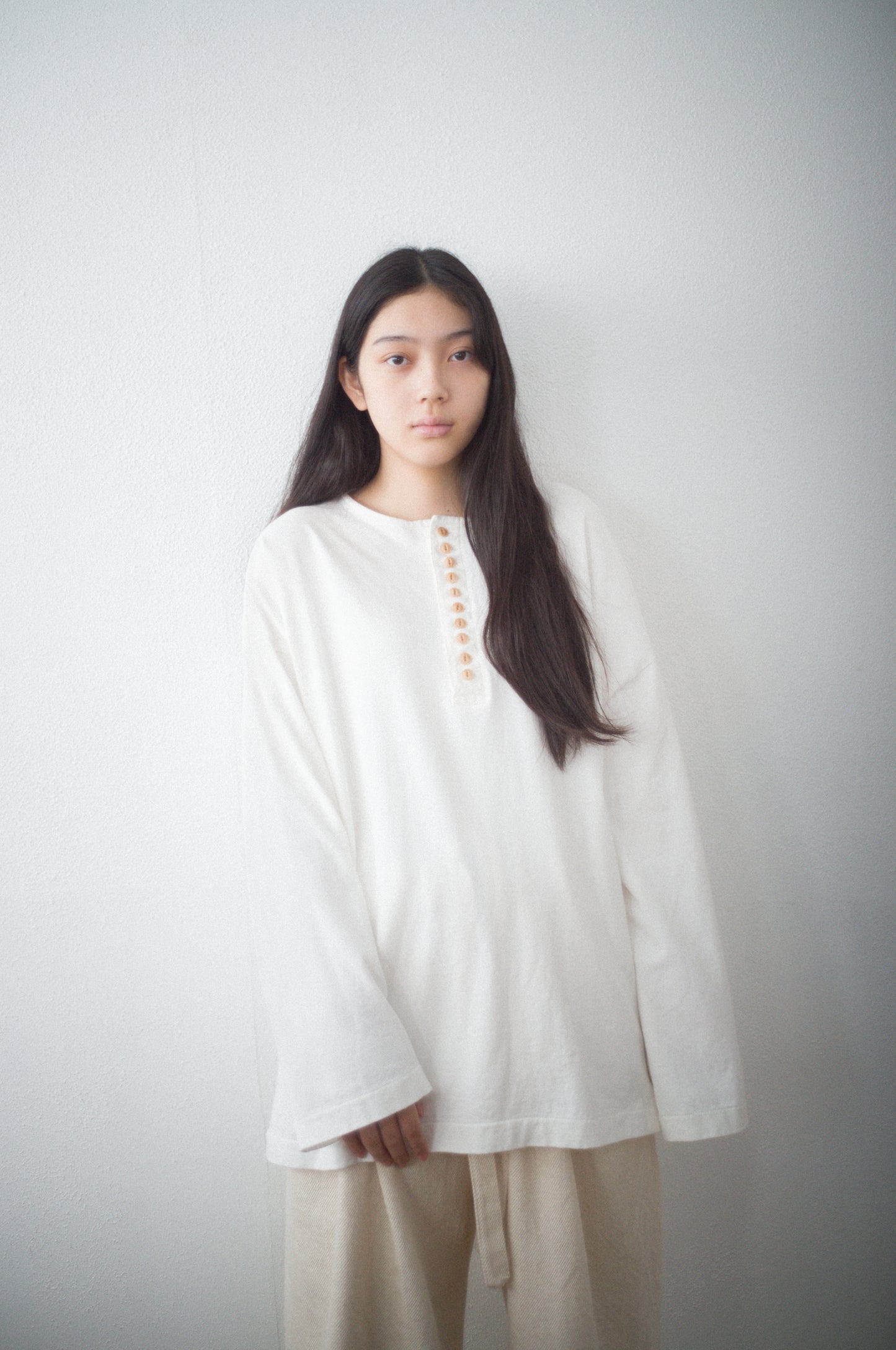 cotton ten button shirt