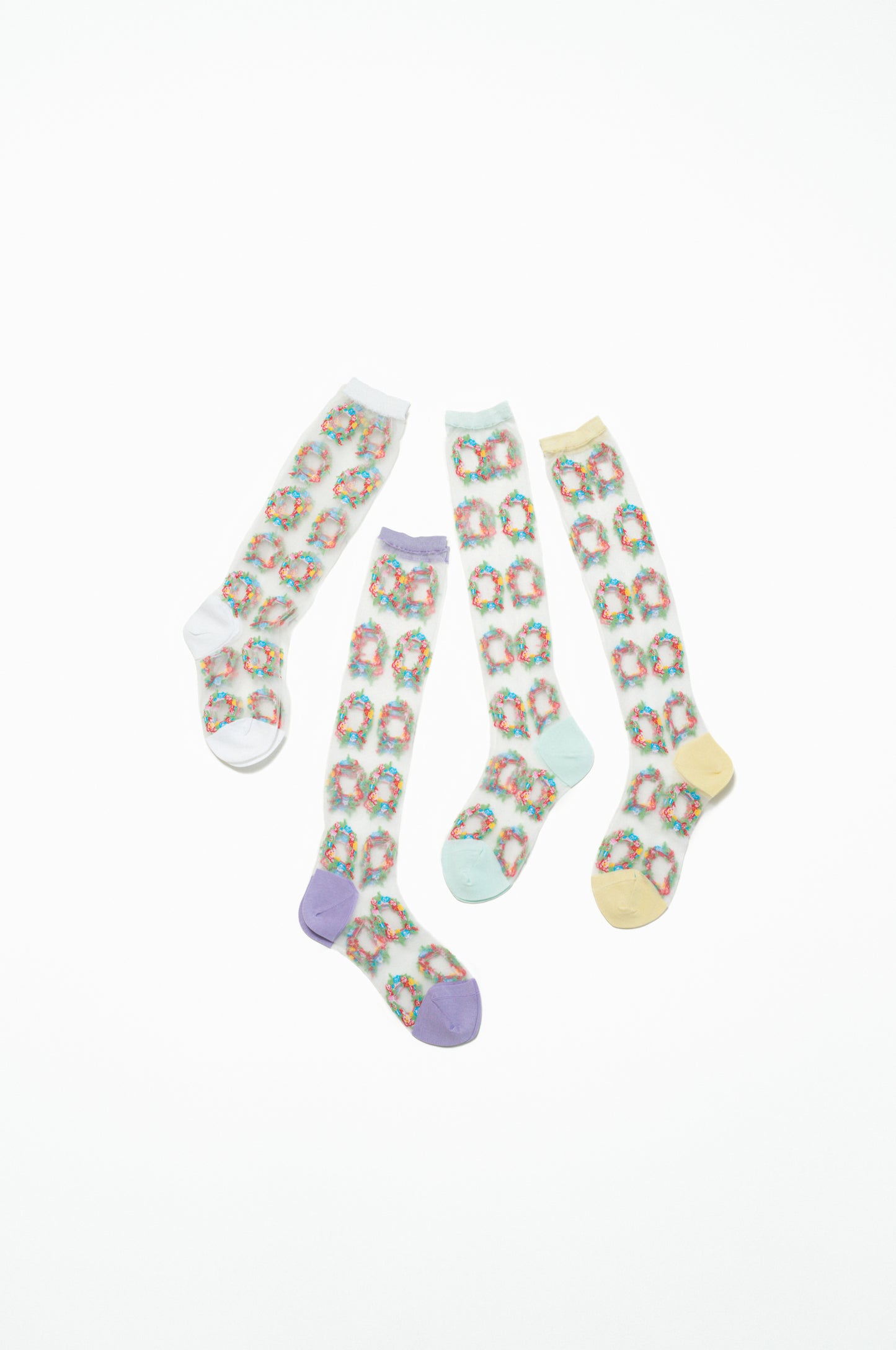 wreath long socks