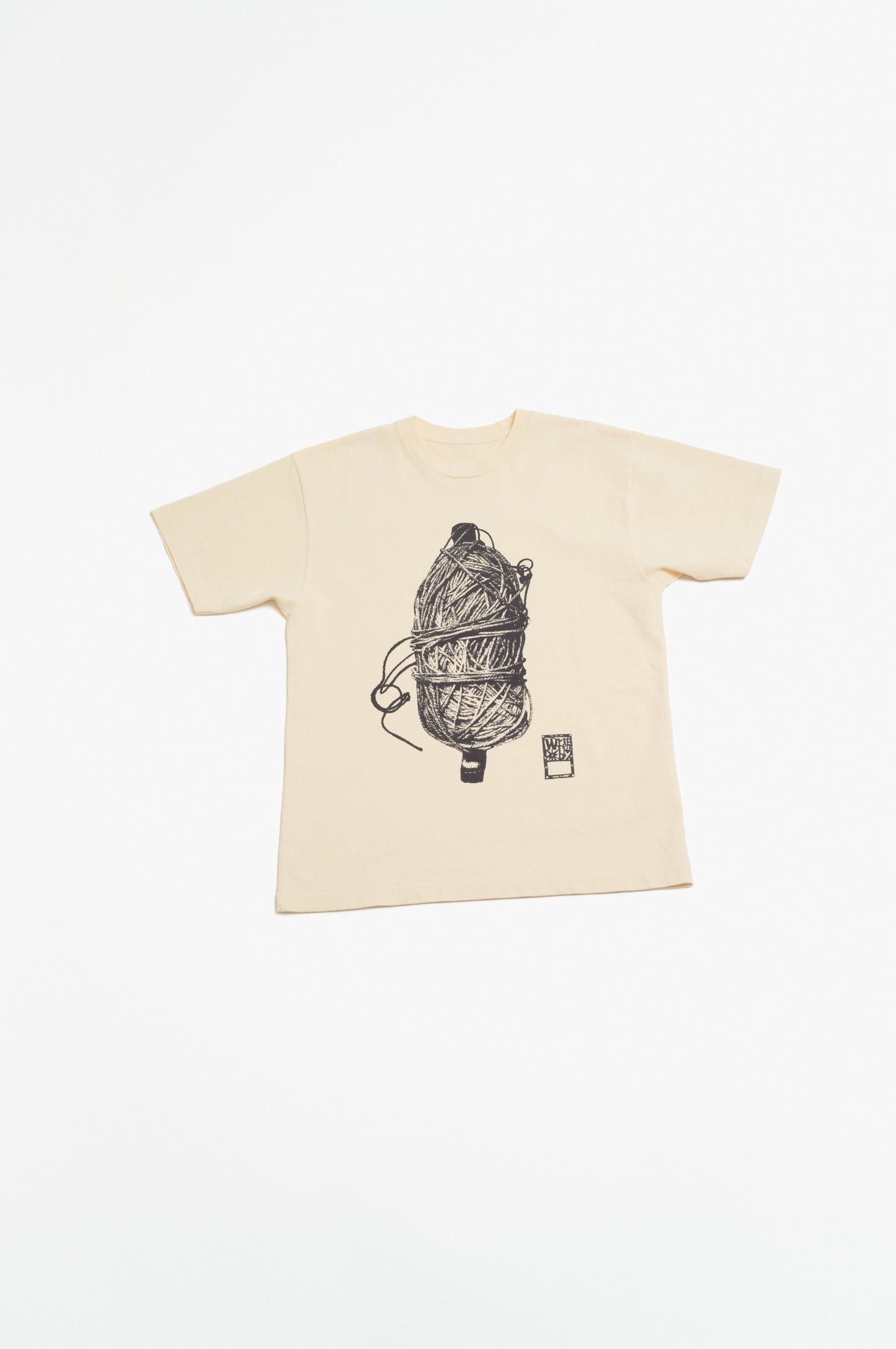market print T-shirt <yarn>