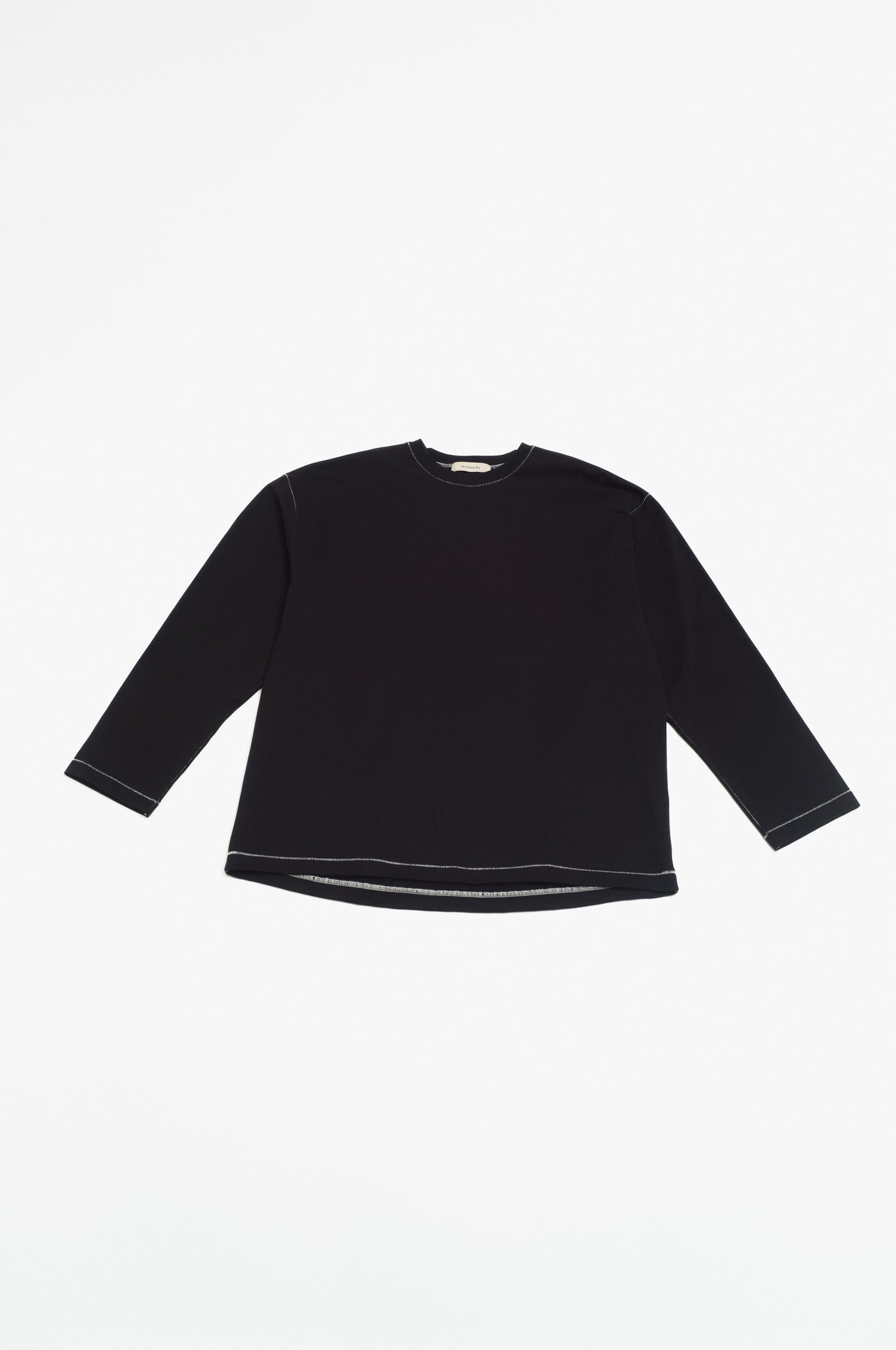 dot stitch long sleeve T-shirt
