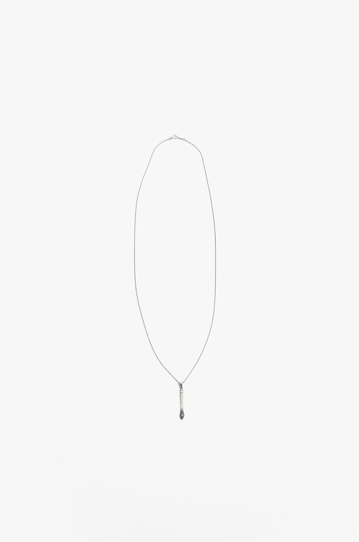 brush charm necklace