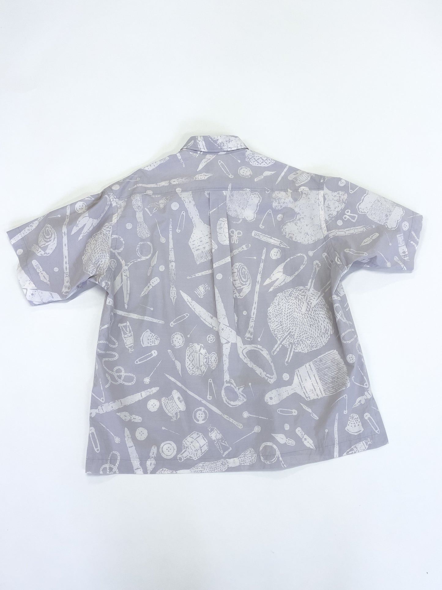 TOOLS DISCHARGE PRINT SHORT SLEEVE SHIRT