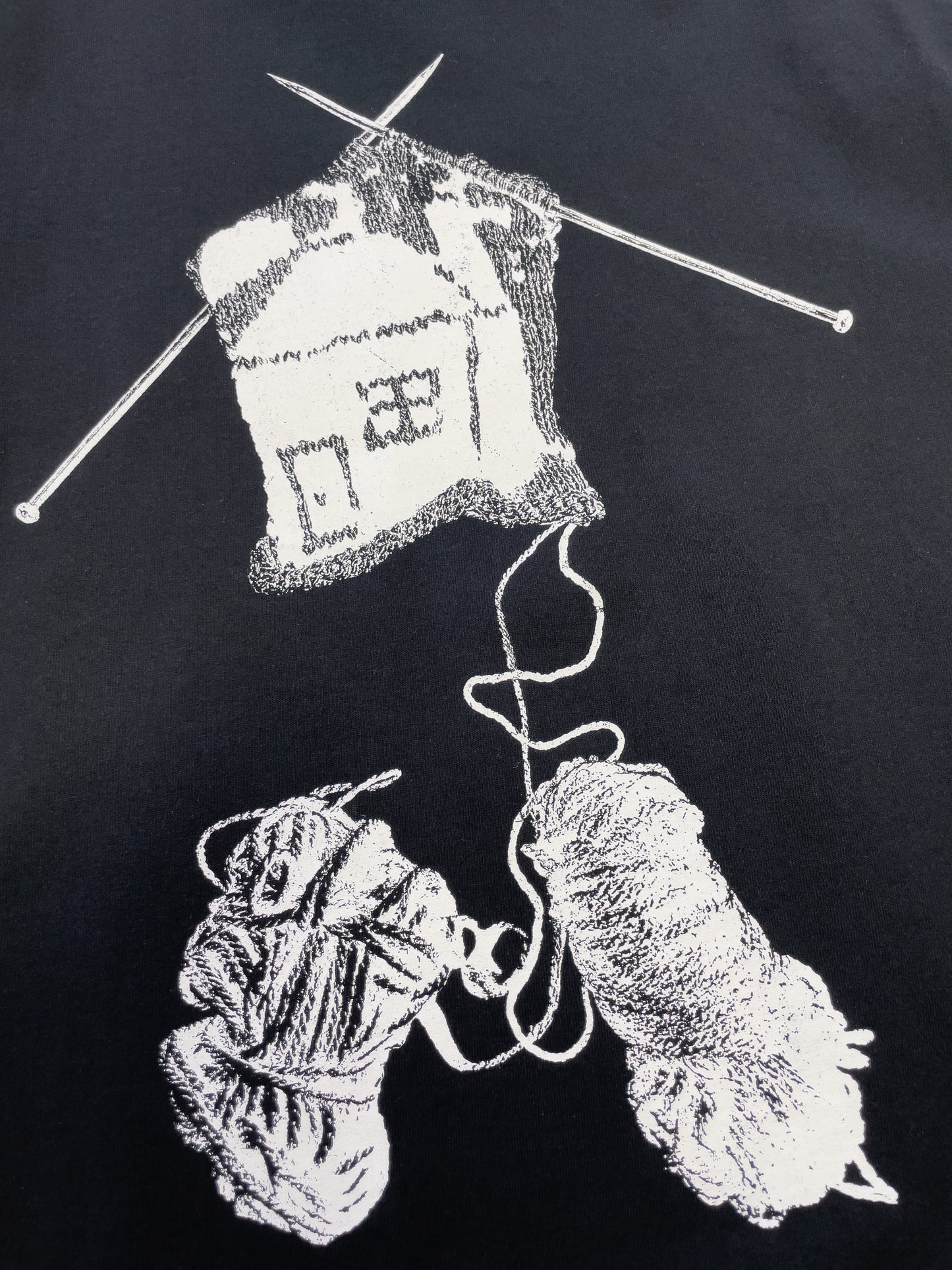 PRINT T-SHIRT <knitting>