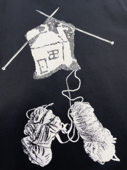 PRINT T-SHIRT <knitting>