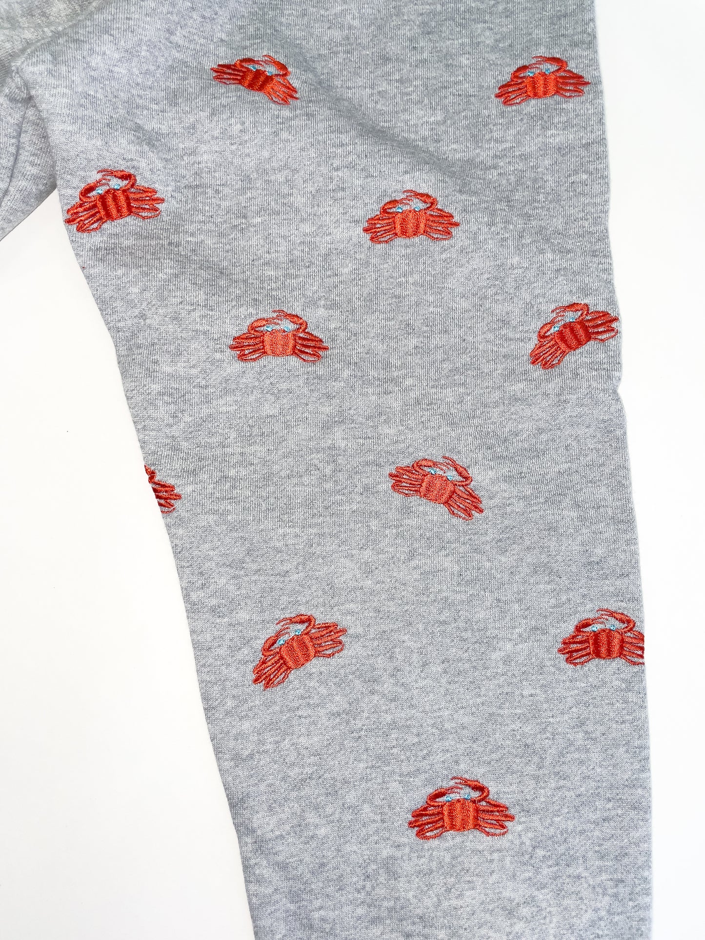 crab embroidery sweatshirt