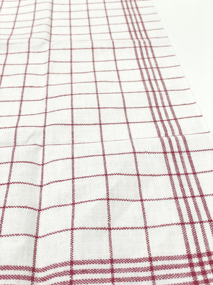cloth -red check-