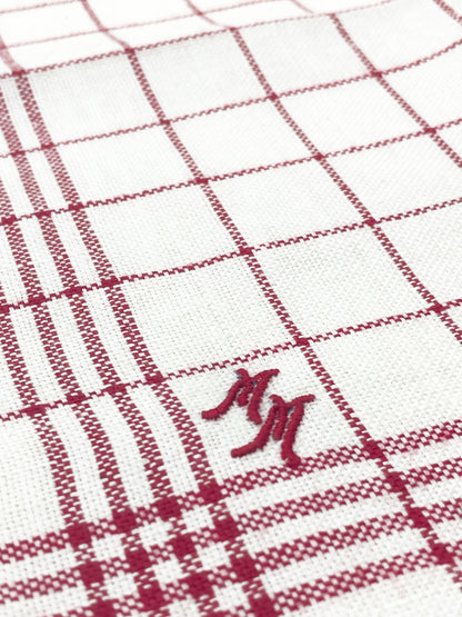 cloth -red check-