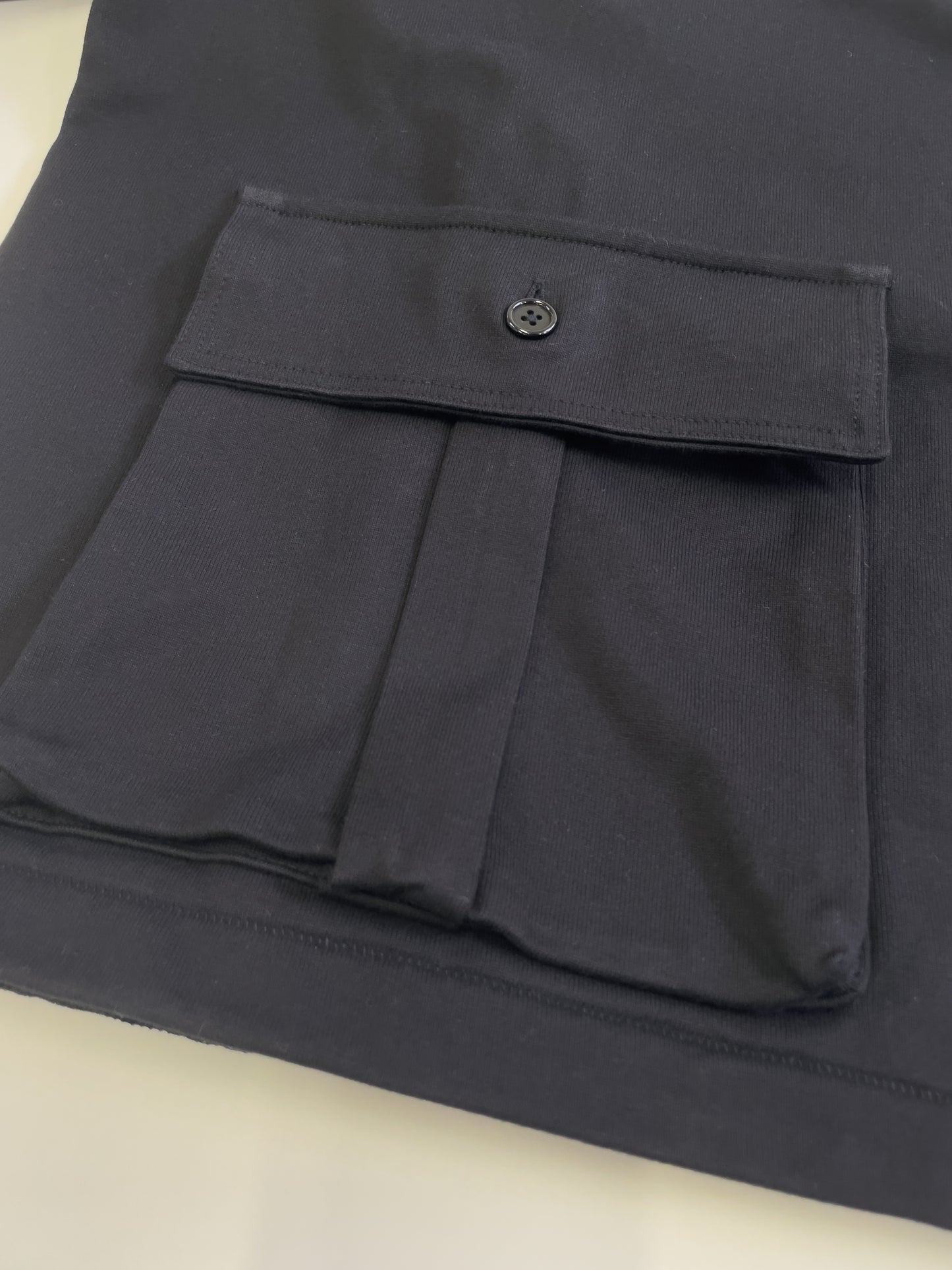 heavy cotton pocket T-shirt　[black]