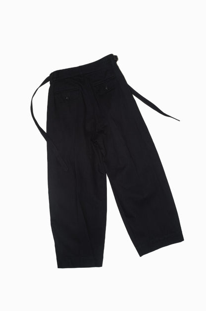 black denim slacks