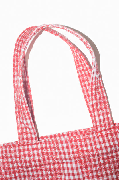 crest pattern quilting big tote bag