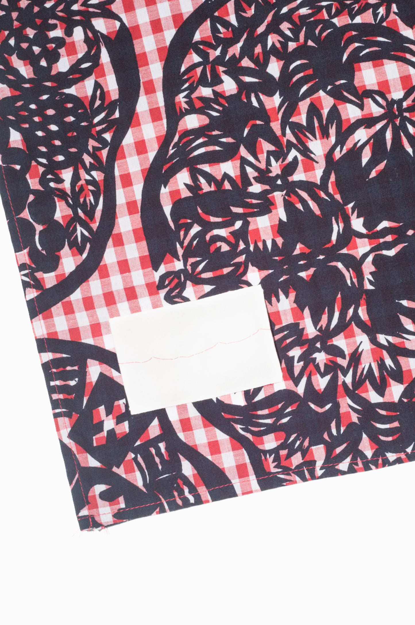 crest print big stole