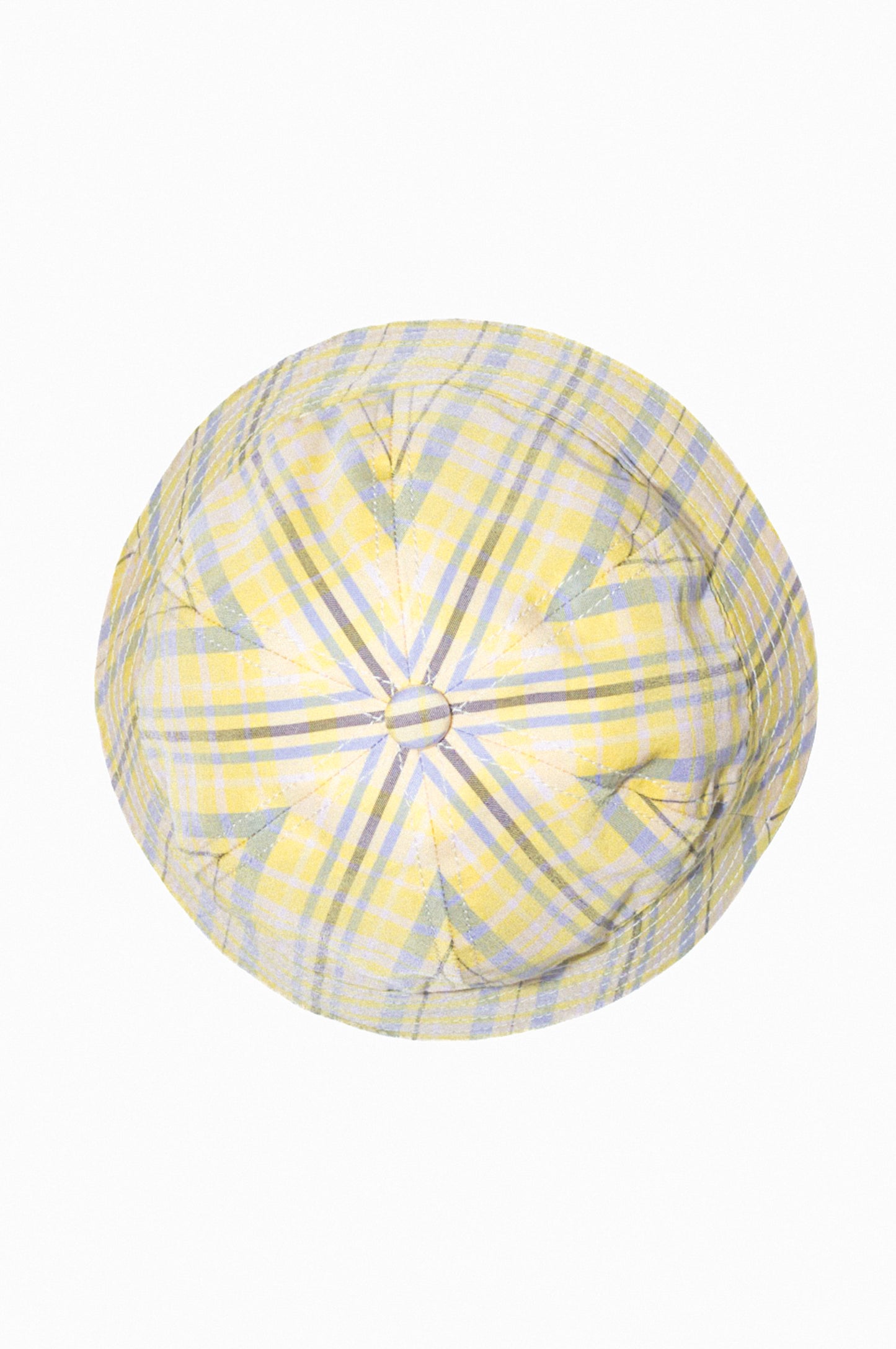 hat hilma check yellow