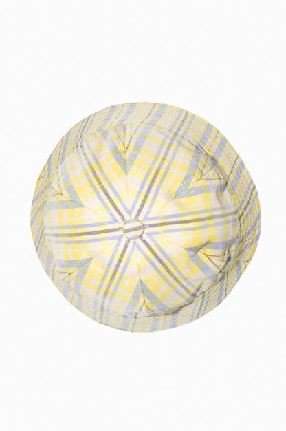 hat hilma check yellow