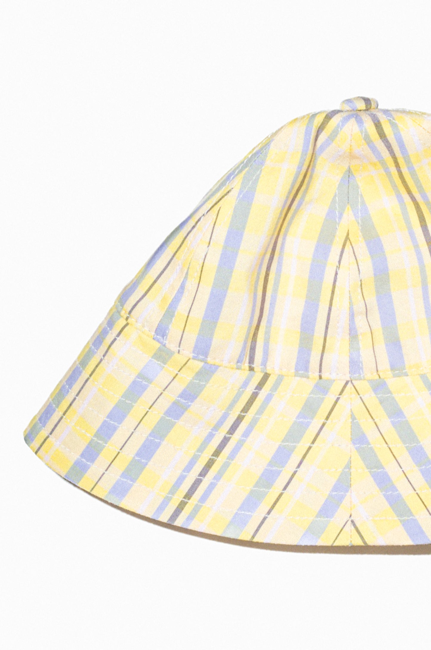 hat hilma check yellow