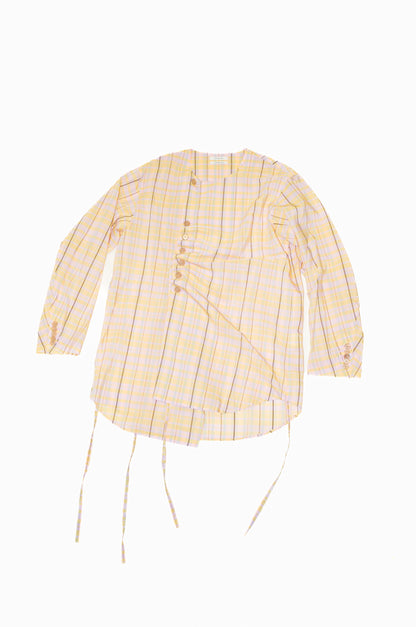 many button shirt hilma check