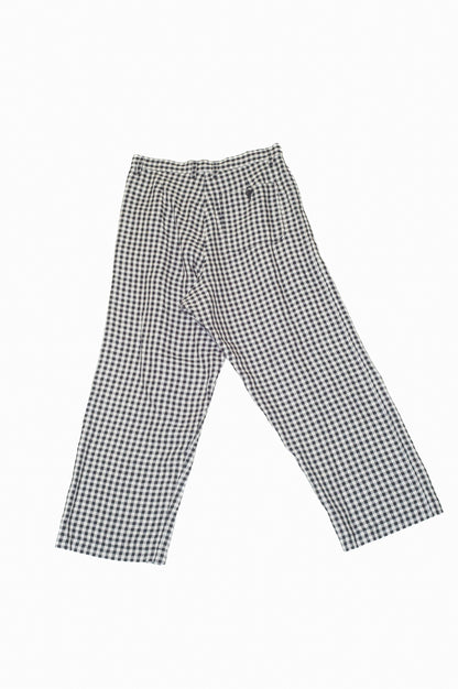 gingham work pants