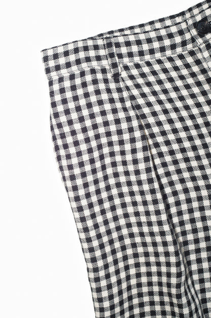 gingham work pants