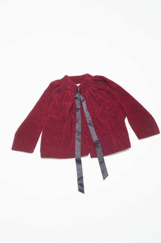 3D knit cardigan