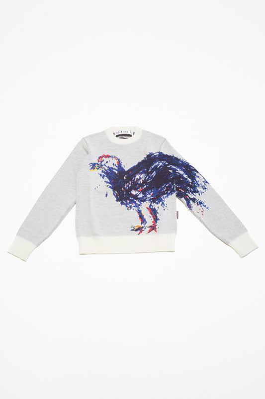 bird knit sweater