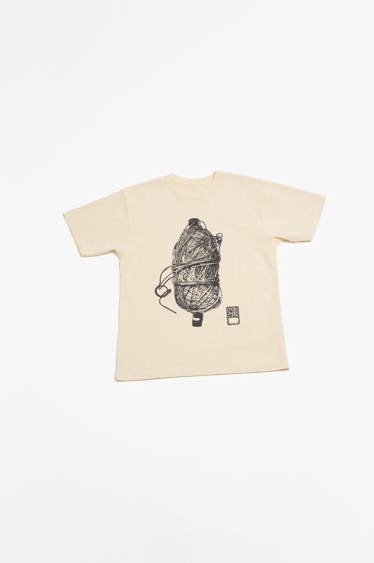 market print T-shirt <yarn>