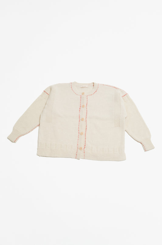 hand stitch guernsey cardigan