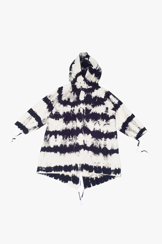 bleaching tie-dye  mountain coat