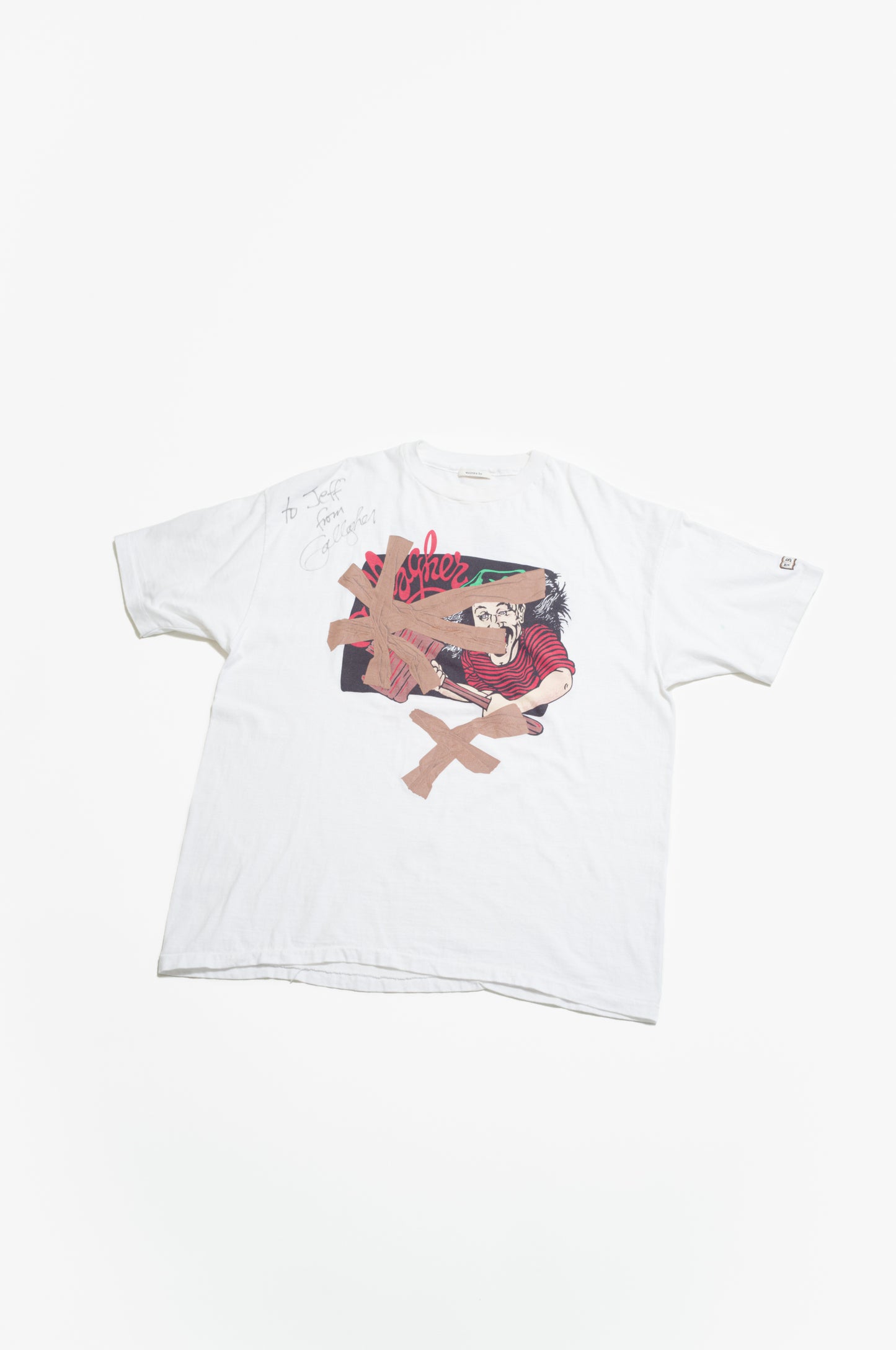 packing tape print T-shirt [used]