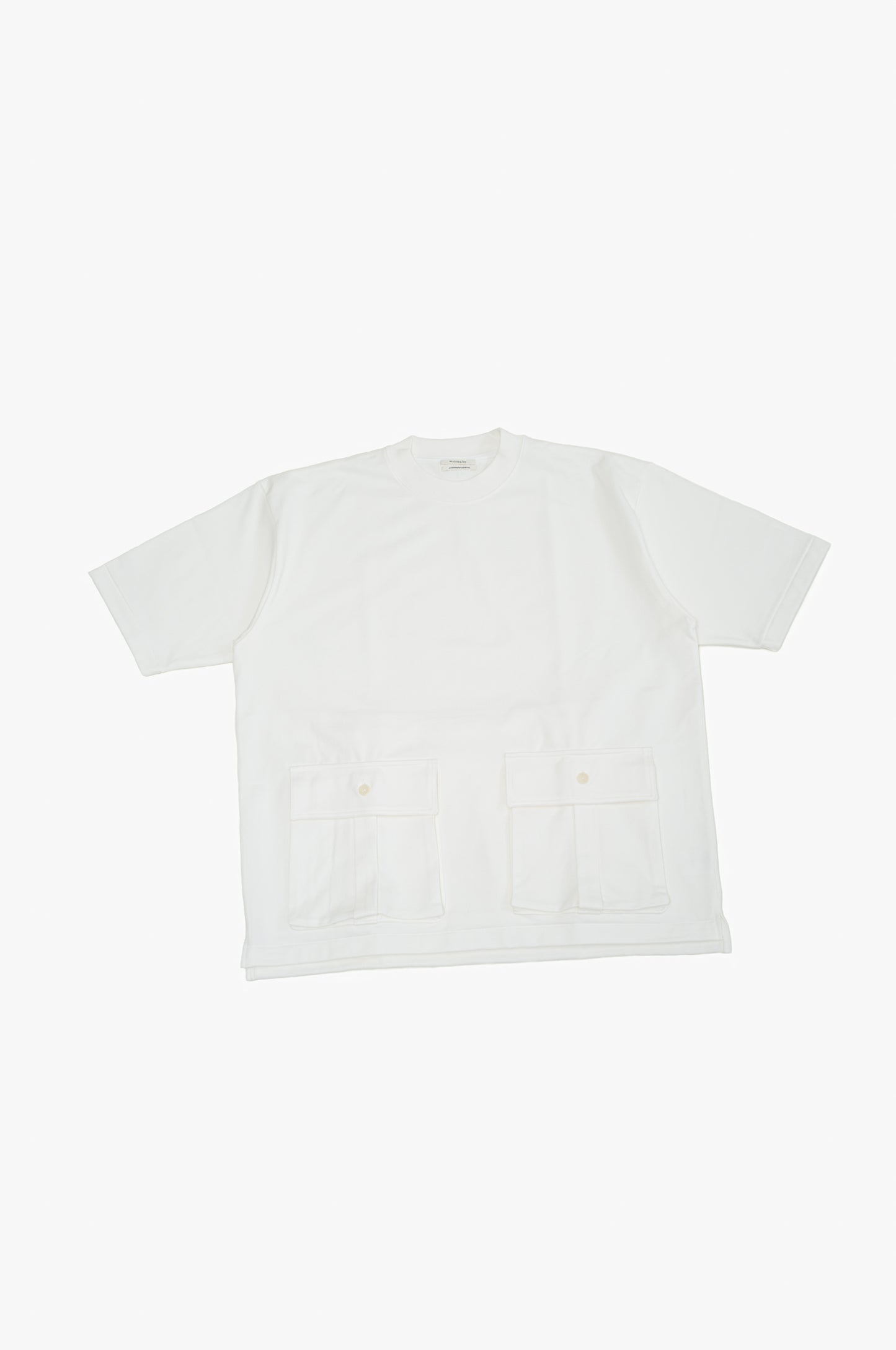 heavy cotton pocket T-shirt　[white]